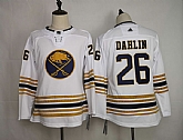 Youth Sabres 26 Rasmus Dahlin White 50th anniversary Adidas Jersey,baseball caps,new era cap wholesale,wholesale hats
